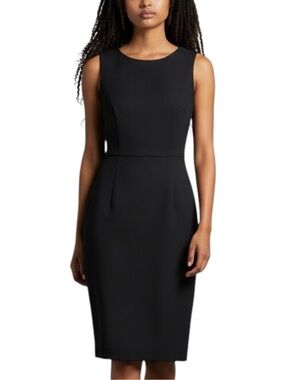 White House Black Market Sheath Black Dress NWOT Size 6 Office To Date Night